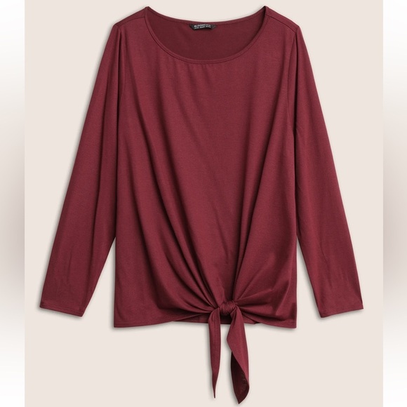 BloomChic Plus Size 2XL Plain Crew Neck Ties T-shirt us18-20 - Picture 6 of 7